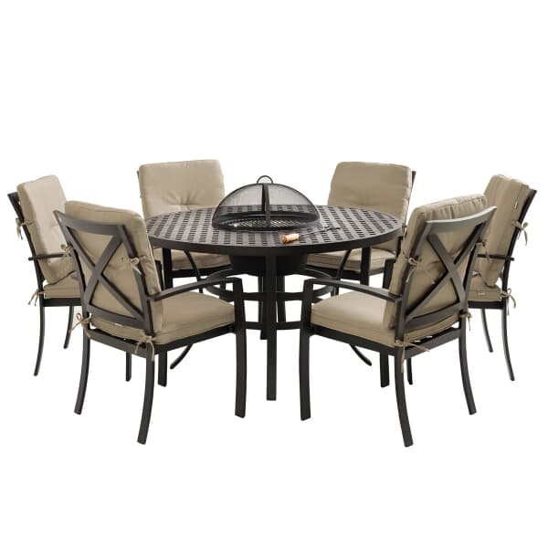 Jamie Oliver Contemporary Grilling Set Bronze With Biscuit Cushions