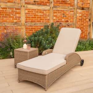 Kettler Derwent Reclining Sunlounger With Cushion