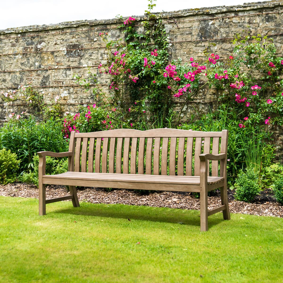 Alexander Rose Sherwood Cuckfield 6ft Bench (388S) Garden Furniture