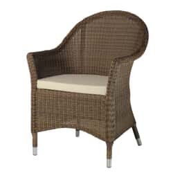 Alexander Rose San Marino Curve Top Armchair + Cushion