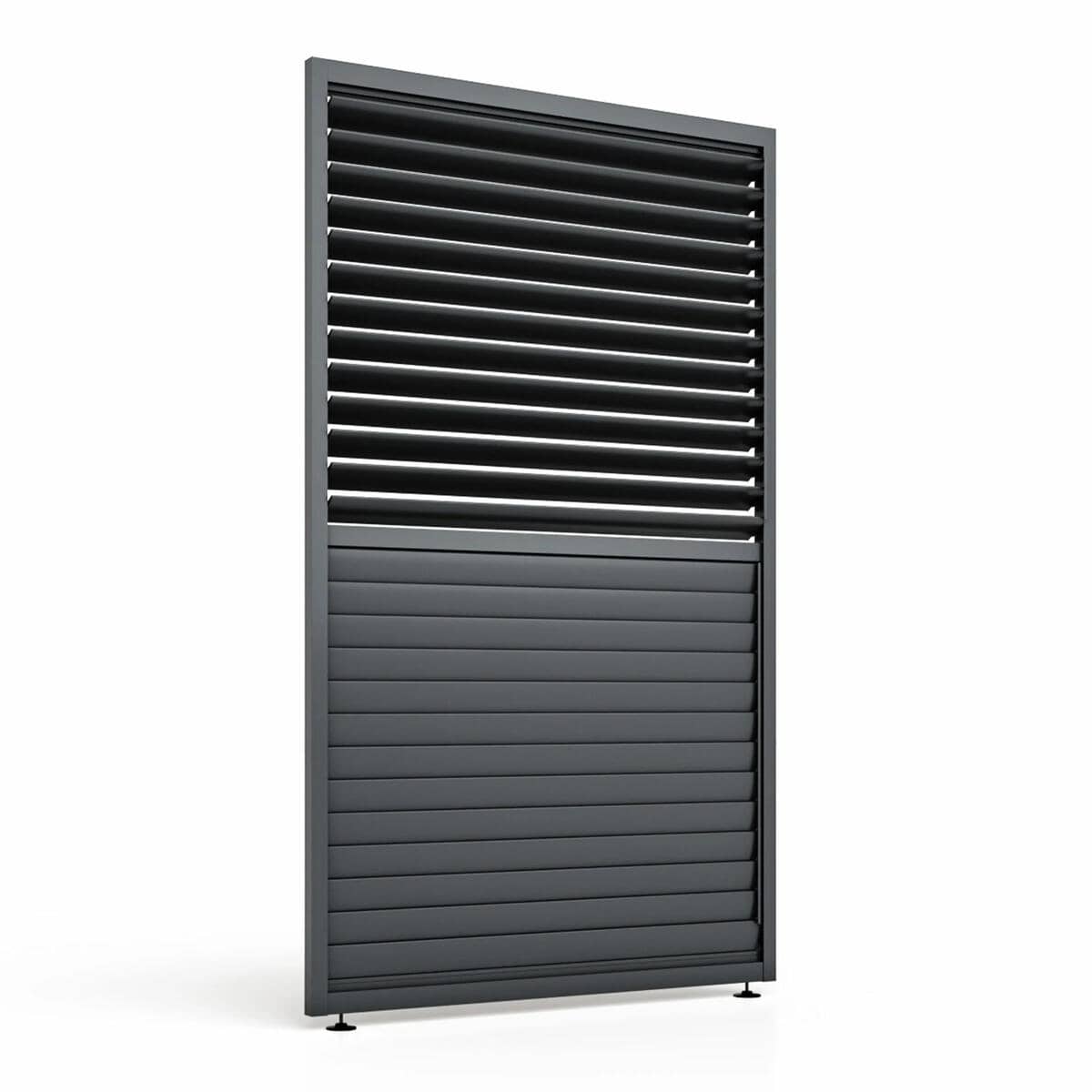 Maze Eden Aerofoil Blade Louvre Panel 3m Side Gray