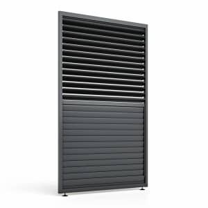 Maze Eden Aerofoil Blade Louvre Panel 3m Side Gray