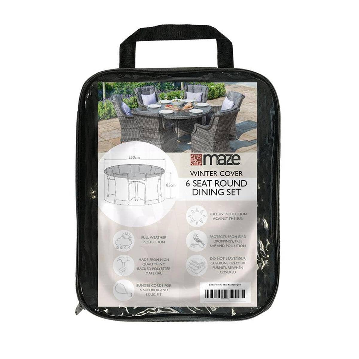 Maze Outdoor Cover for 8 Seat Rectangular Oval Dining Set