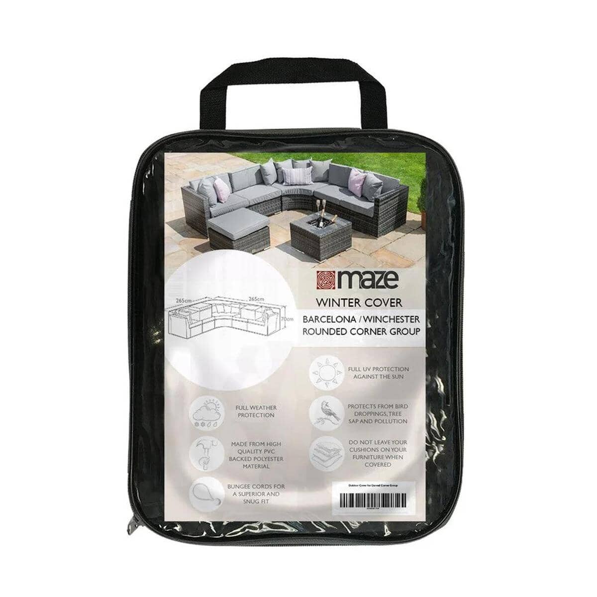 Maze Outdoor Cover for Curved Corner Group
