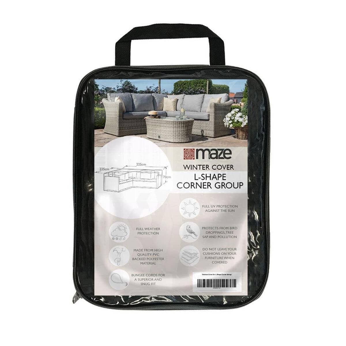 Maze Outdoor Cover for Corner Group (L-Shaped)