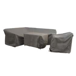 Bramblecrest Aluminium L-Shape Sofa Set Covers including Sofa Chair - Long Right