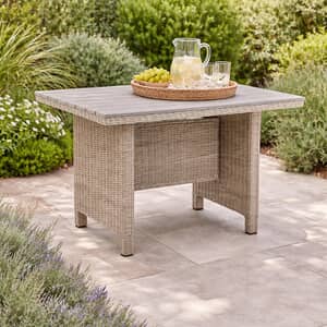 Kettler Palma Mini Table With Oyster Weave And Polywood Table Top