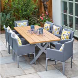 LG Outdoor Siena 6 Seat Dining Set with Armchair