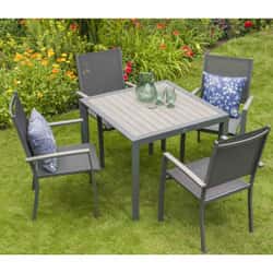 LG Outdoor Milano 4 Seat Dining Set with Sling Armchairs