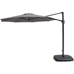 Kettler 3.0m Round Free Arm Parasol - Grey Frame/Grey Taupe Canopy