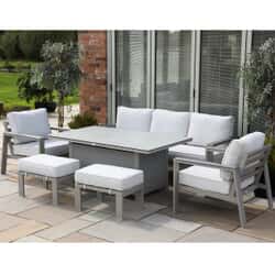 Supremo Melbury Lounge Dining Set with Rectangular Table Sandstorm