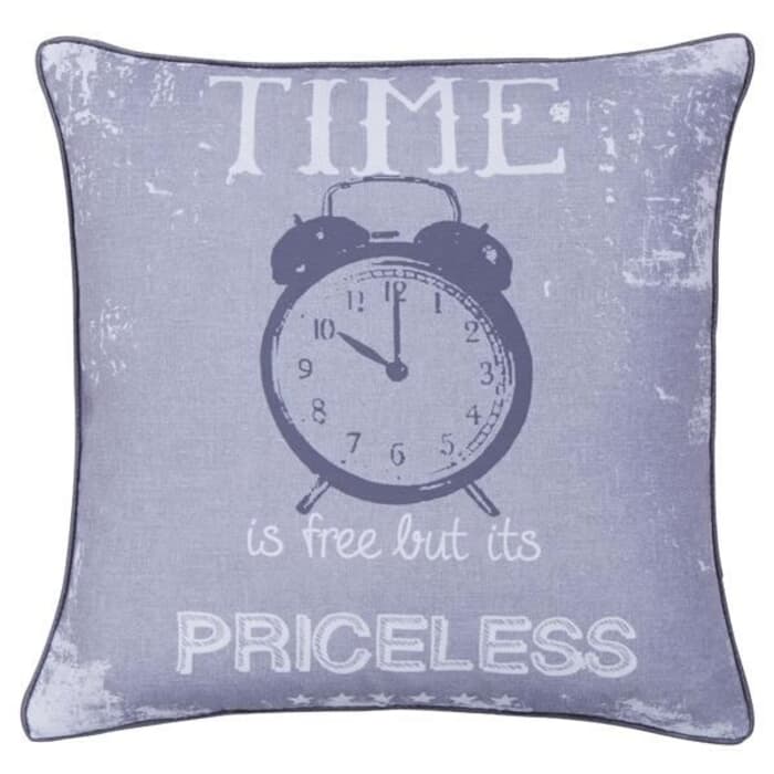 Catherine Lansfield Time is Priceless Cushion Cover large