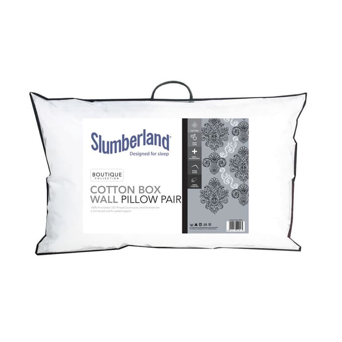 Slumberland Boutique Cotton Box Pillow large