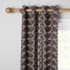 Orla Kiely Linear Stem Curtains Charcoal small 4361A