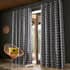Orla Kiely Linear Stem Curtains Charcoal small