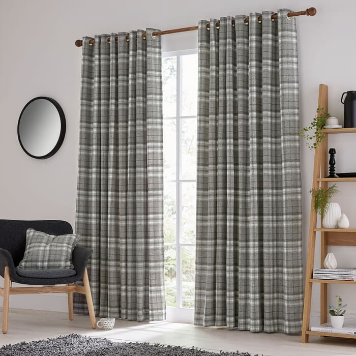 Helena Springfield Harriet Charcoal Curtains large