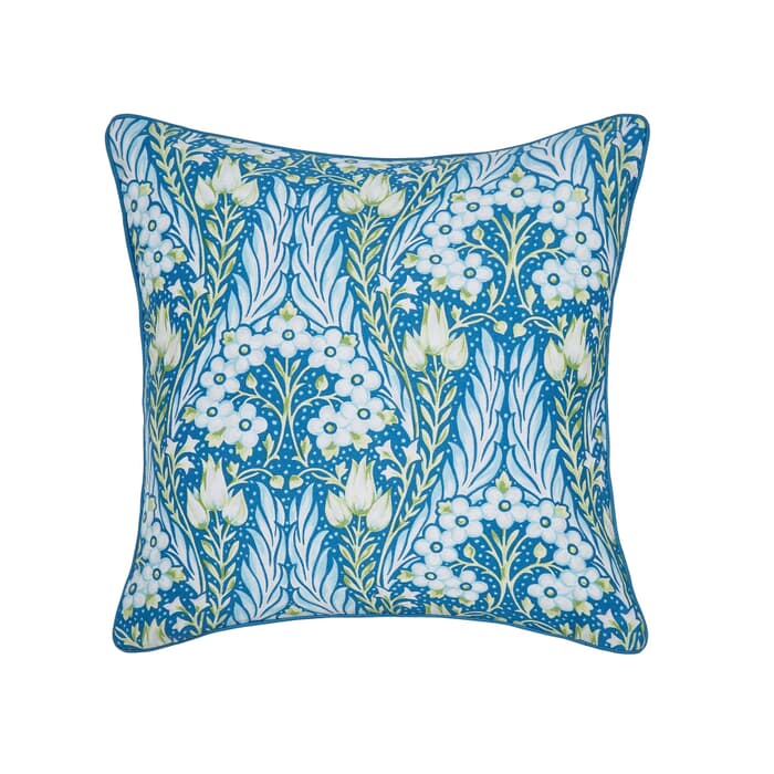 V & A Alyssum Blue Cushion large