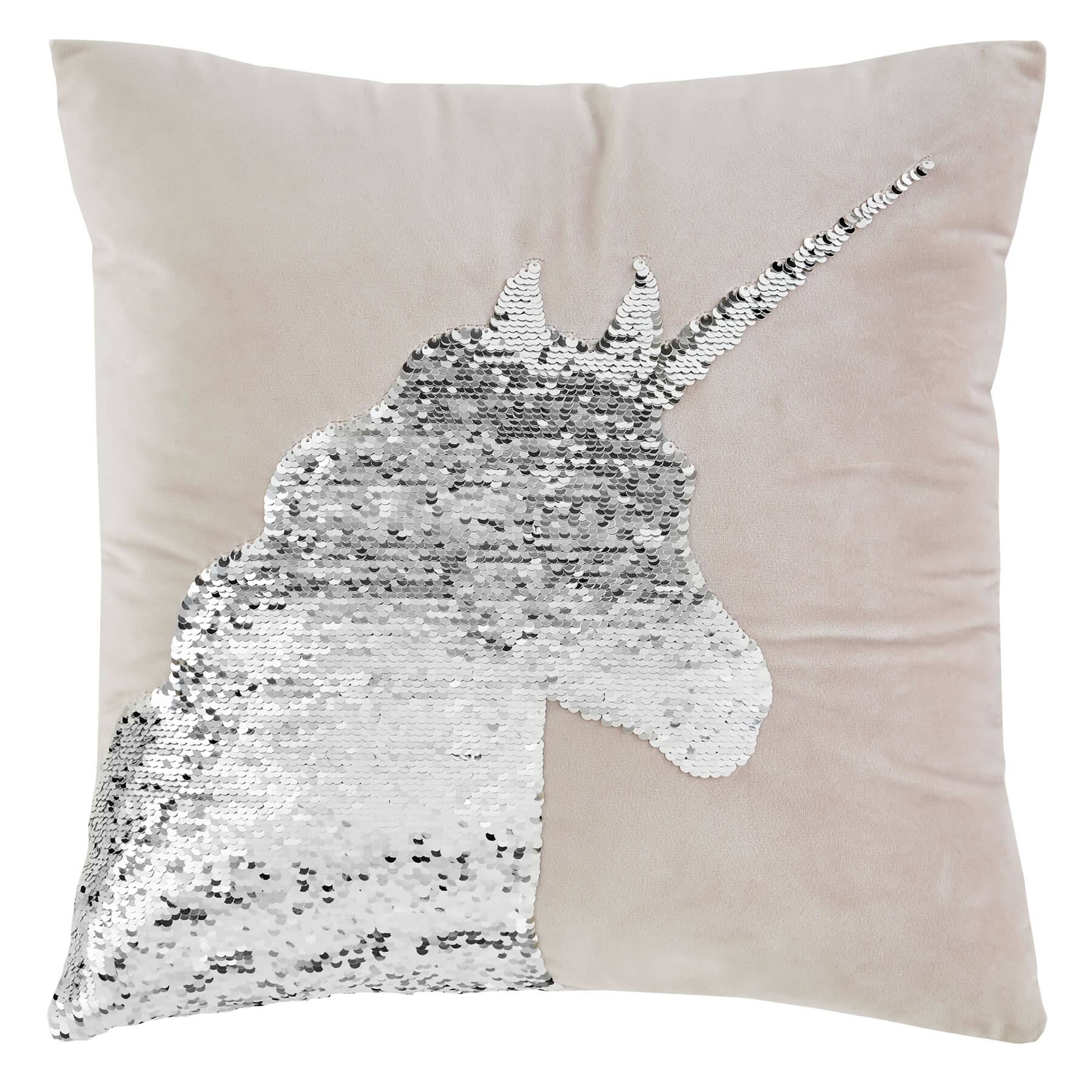 Sequin Unicorn Cushion Cover