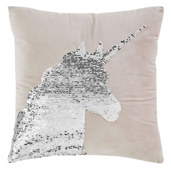 Catherine Lansfield Sequin Unicorn Cushion Cover large