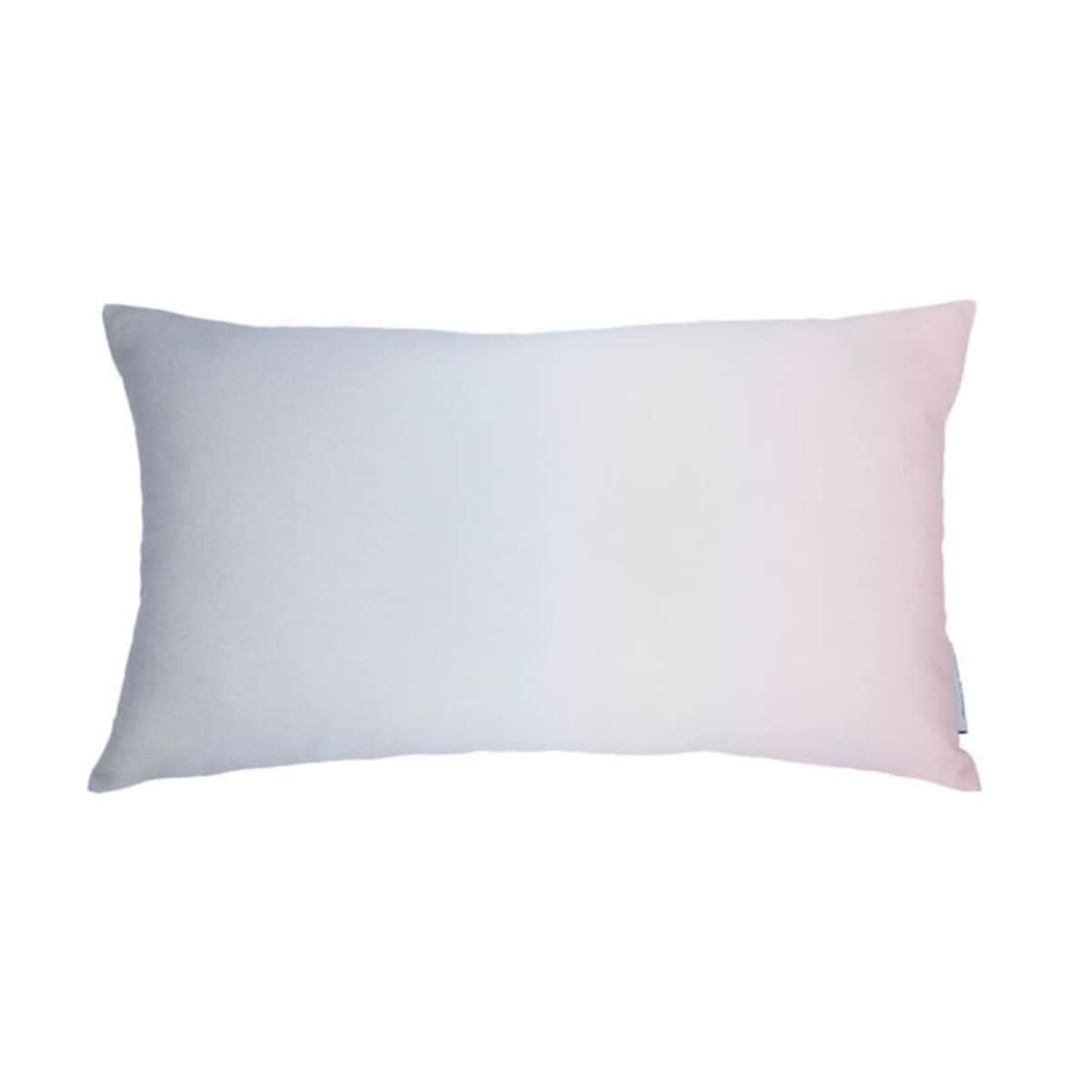 Cotton Anthology Frost Cushion Grey/ Pink large