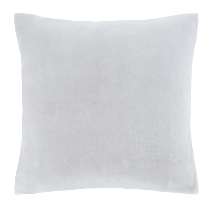 Catherine Lansfield Raschel Velvet Touch Cushion Cover Silver large