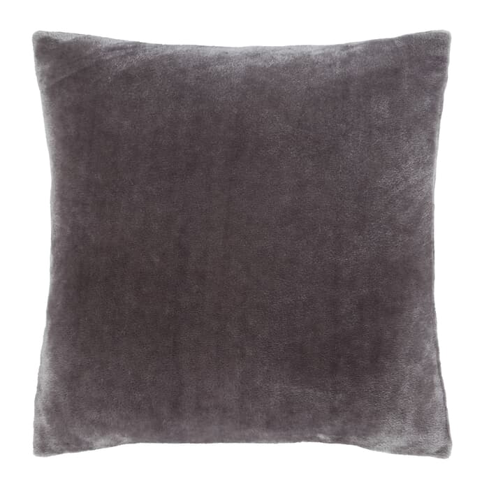 Catherine Lansfield Raschel Velvet Touch Cushion Cover Charcoal large