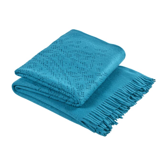 Christy Lace Throw Teal large