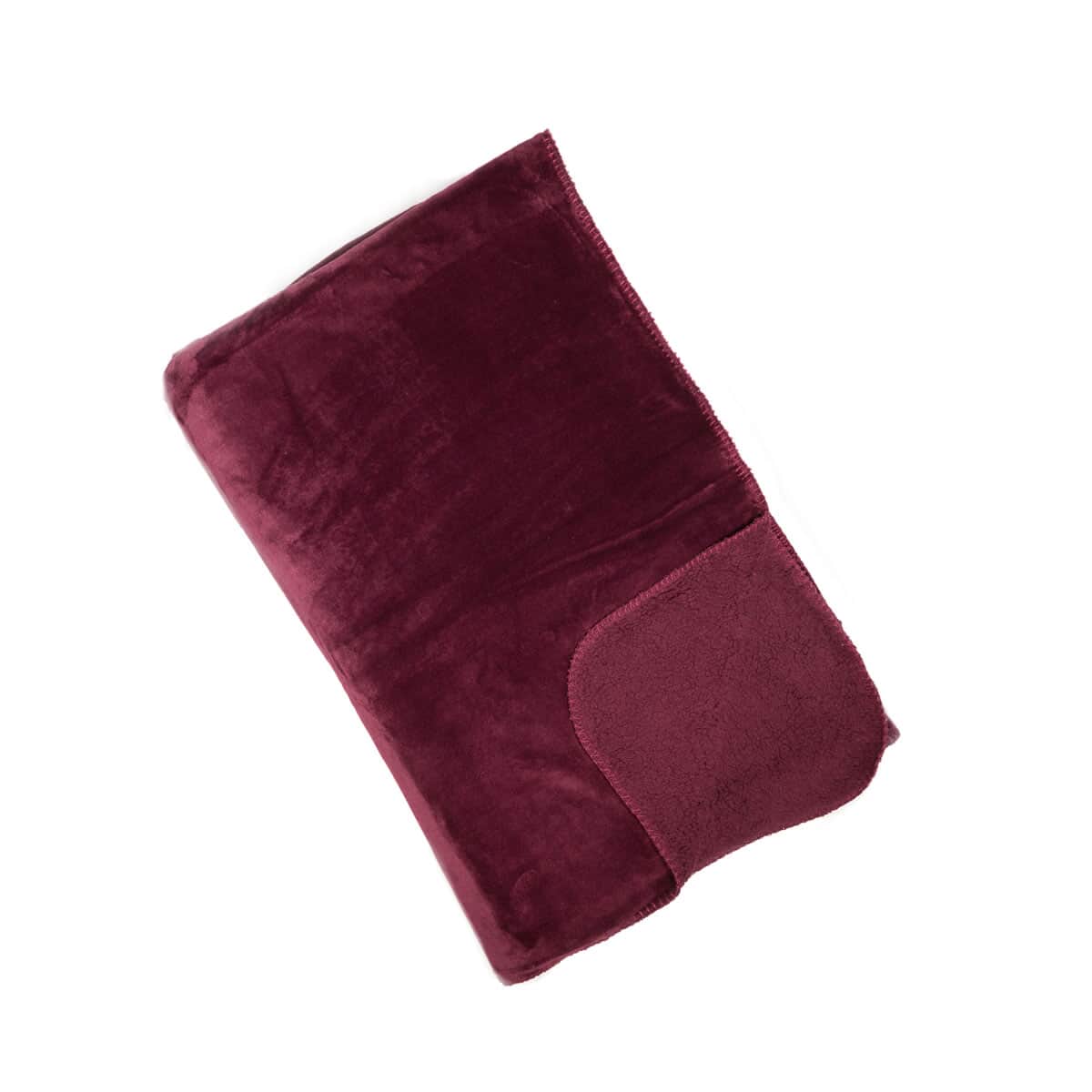 Malini Softest Fleece Throw Aubergine large