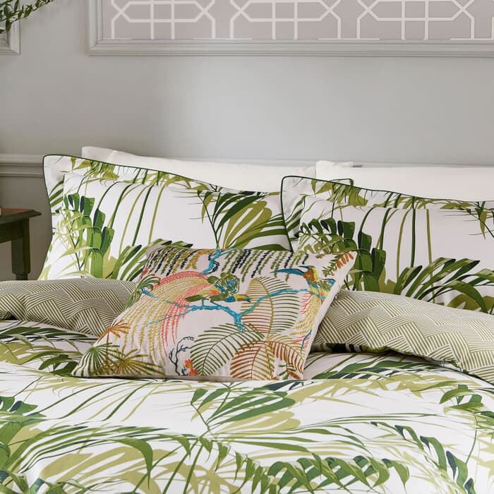 Sanderson Palm House Botanical Green - JustLinen