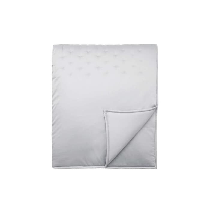 Himeya Stitched Quilt Throw Mineral Grey large