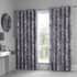 Catherine Lansfield Dramatic Floral Grey Curtains small