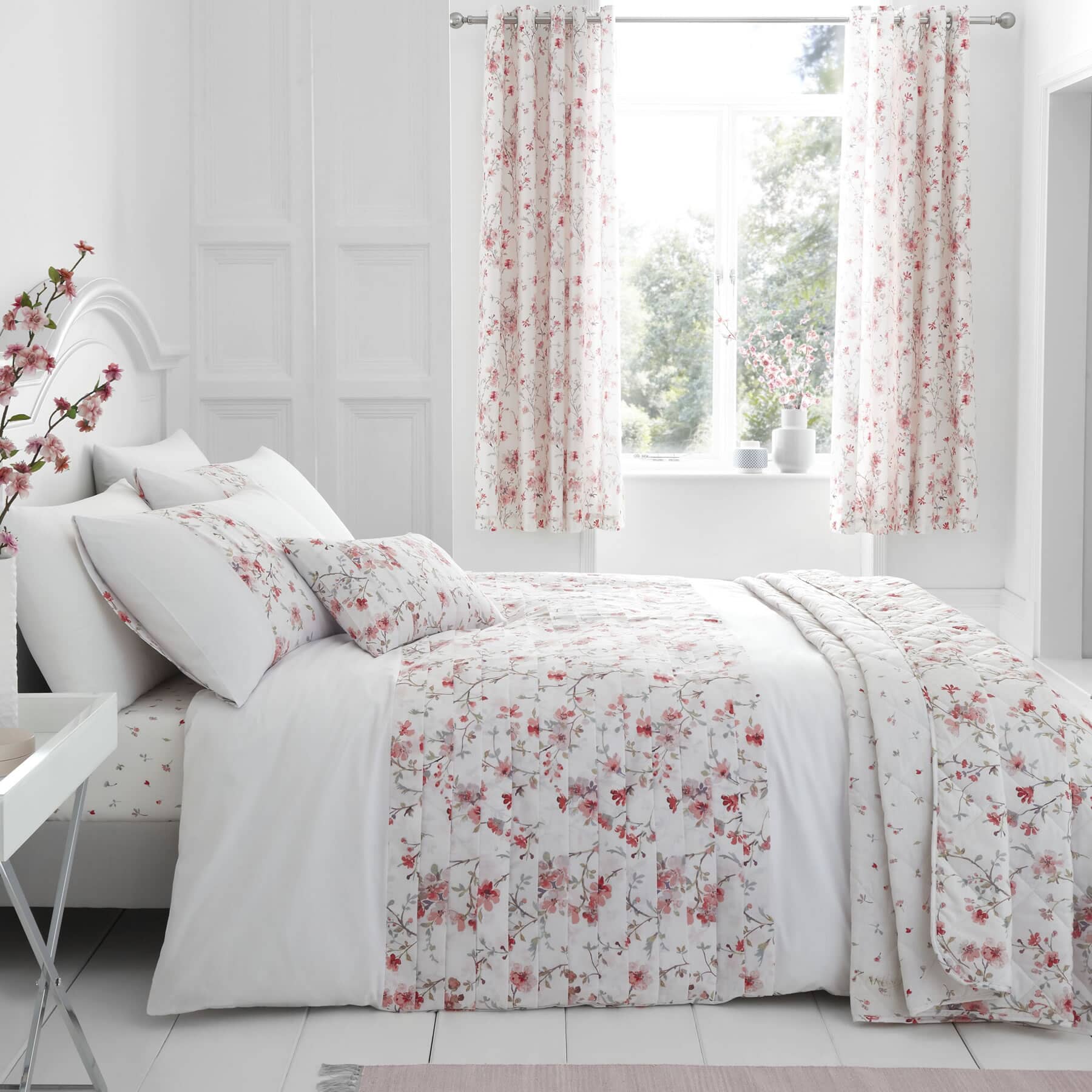 Catherine Lansfield Bedding Fresh Floral Duvet Cover Set with