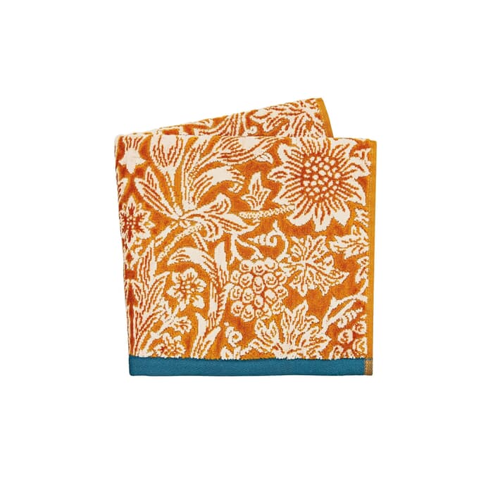 William Morris Sunflower Towels Saffron large