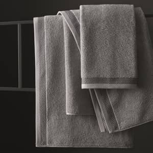 Hanway Ribbed Towels Grey