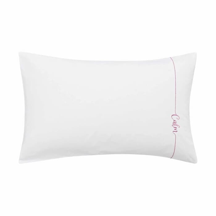 Katie Piper Calm Affirmation Pillowcase Pink large