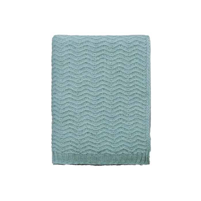Katie Piper Restore Knitted Throw Green large