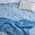 Katie Piper Be Still Chunky Throw Blue small 6697A