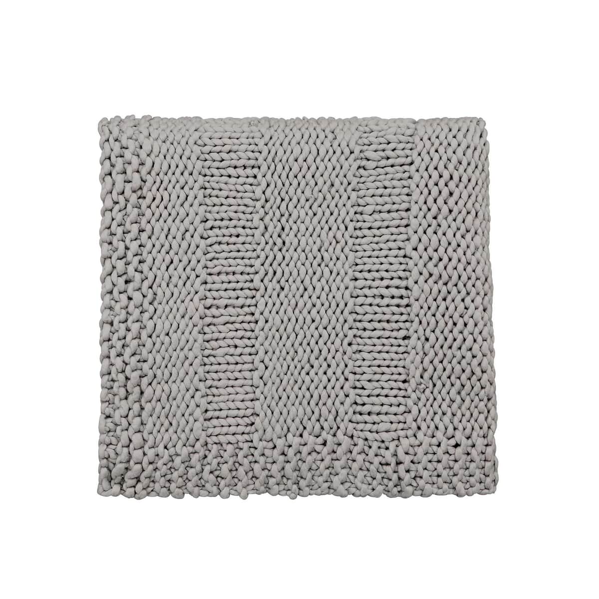 Katie Piper Reset Chunky Throw Silver large