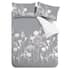 Catherine Lansfield Meadowsweet Floral Pink and Grey small 6700D