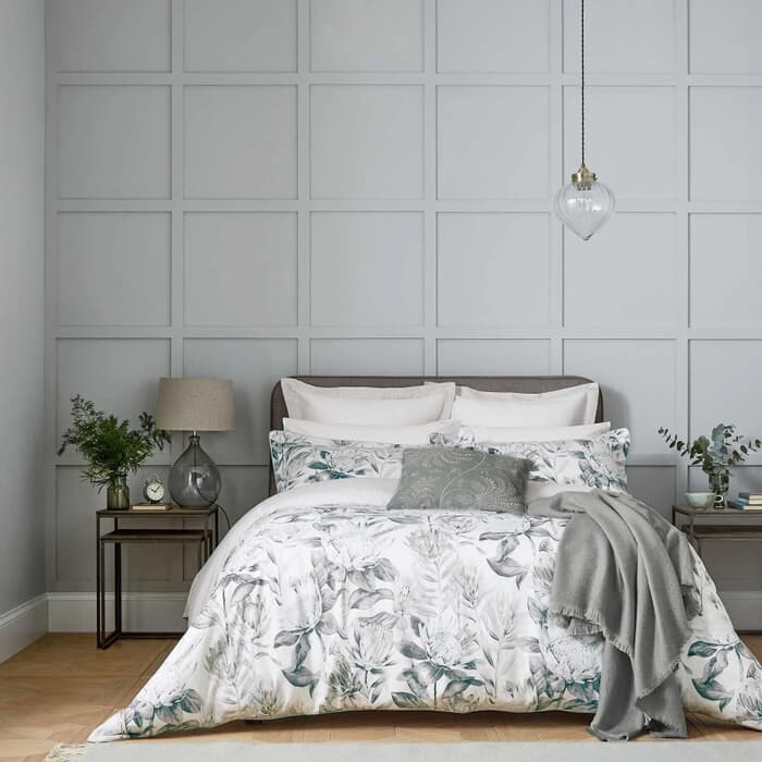 Sanderson King Protea Grey and Linen large