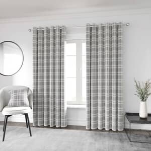 Harriet Blush/Grey Curtains