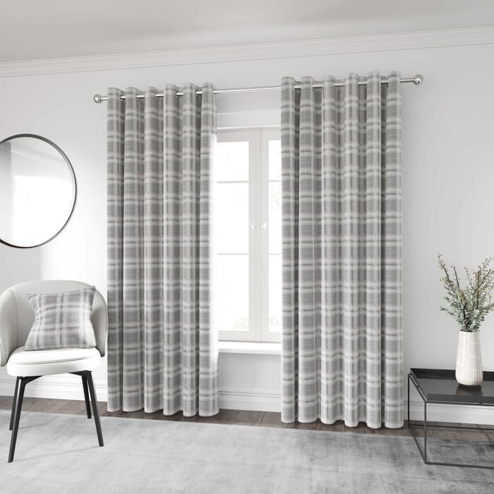 Helena Springfield Harriet Blush/Grey Curtains large