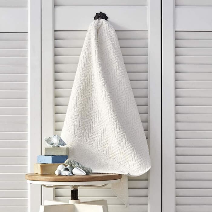 Nautica Zig Zag Towels White large