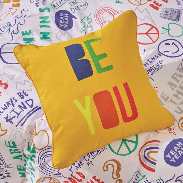 Born To Be You / Be Unique Cushion Bright large