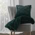 Catherine Lansfield Cosy Diamond Throw Bottle Green small 7175A