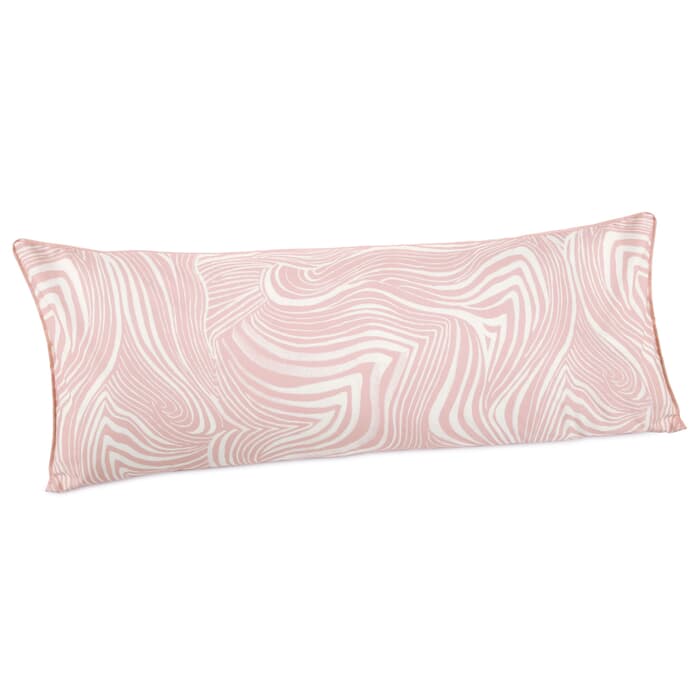 Novogratz Zebra Marble Pink Body Pillow large