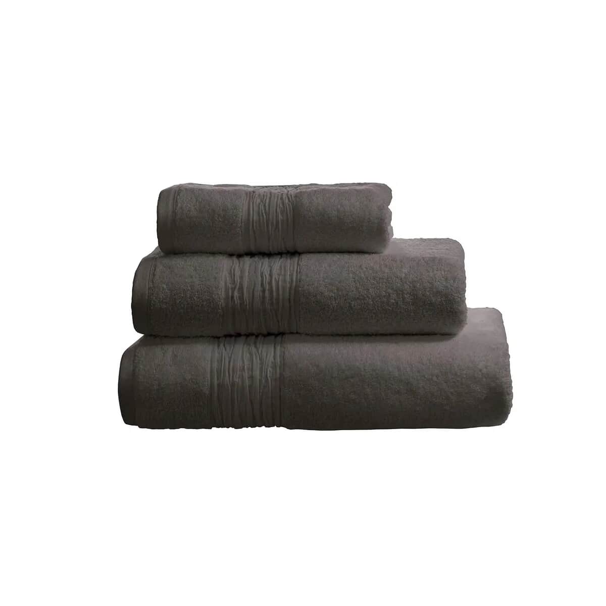 Lazy Linen Turkish Cotton Towel Charcoal large
