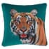 Catherine Lansfield Velvet Tiger Cushion small 7288CUS1