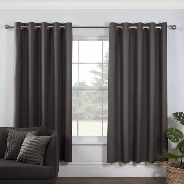 Linen Curtains Charcoal