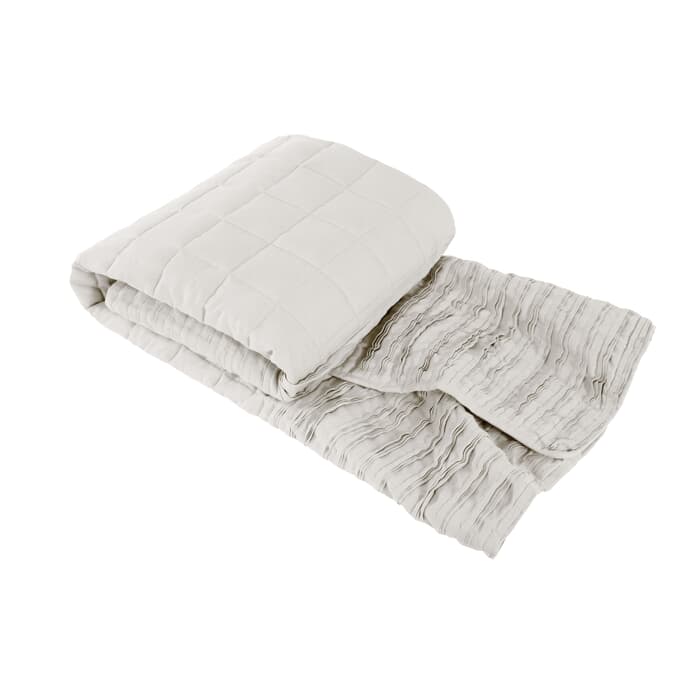 Lazy Linen Linen Throw White large